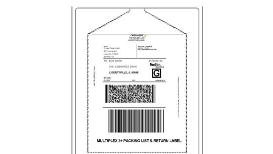 Auto-Applied Enclosed Packing List and Shipping Labels
