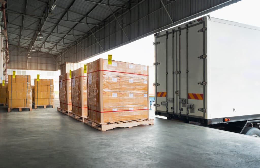 Pallet Day Flags used in warehouse pallet staging